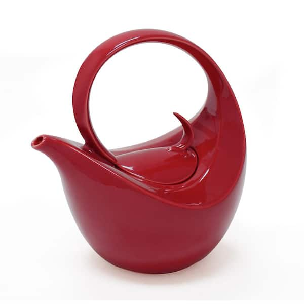 Chantal Olivia 3-Cup Apple Red Ceramic Teapot