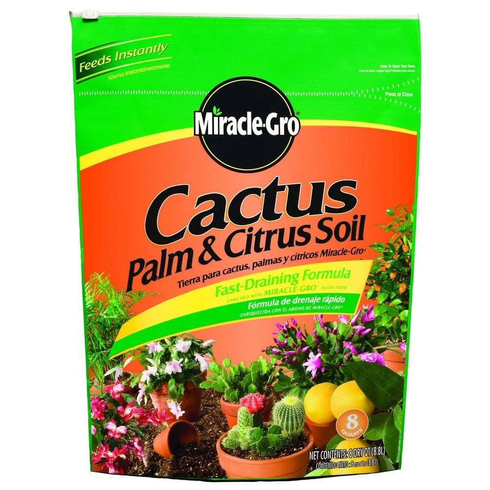 Miracle Gro Cactus Palm And Citrus Soil The Home Depot