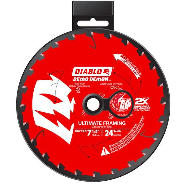DIABLO 7-1/4in. 24-Teeth Demo Demon Framing/Demolition Circular