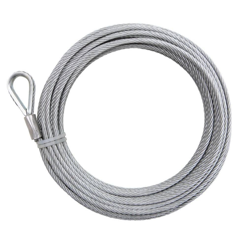 Everbilt - 3/16 in. x 100 ft. Galvanized Uncoated Wire Rope