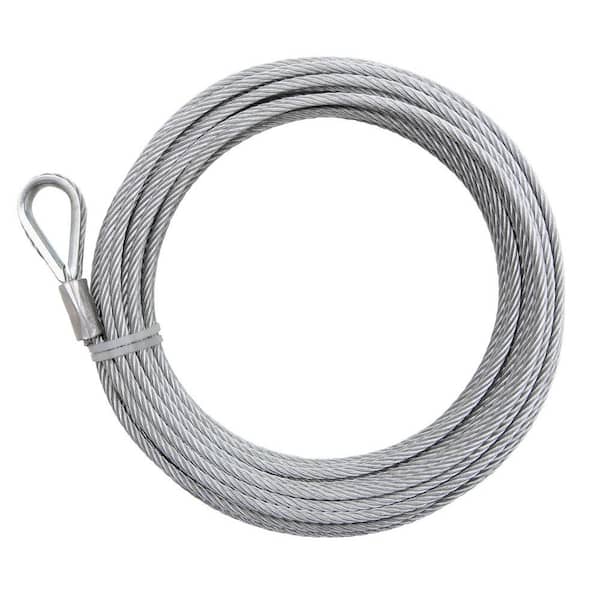Everbilt 3/16 in. x 50 ft. High Performance Galvanized Uncoated Wire Rope