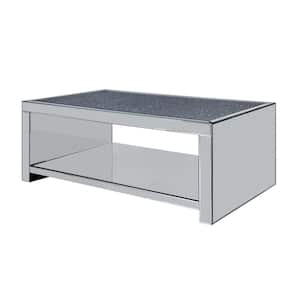 48 in. Rectangle Mirrored Coffee Table