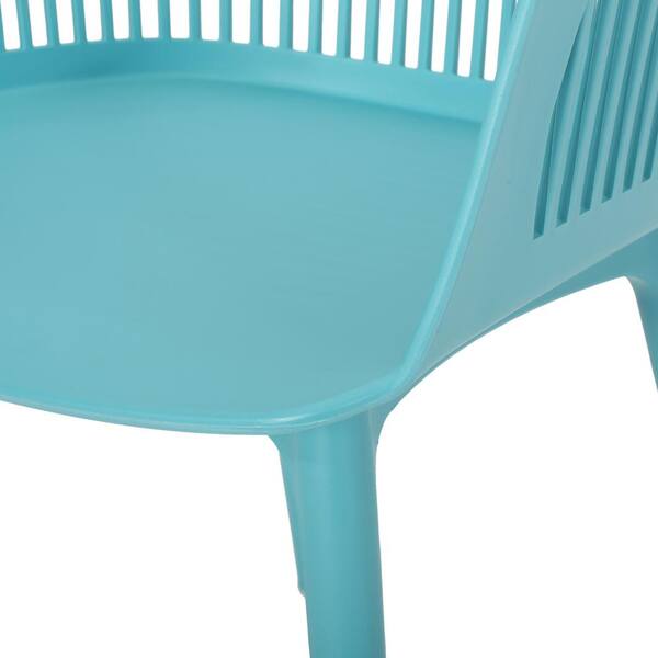 Teal plastic outdoor chairs discount