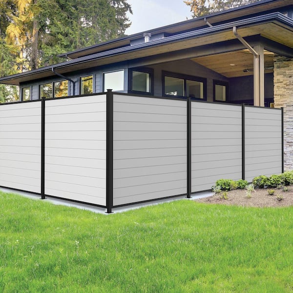 Barrette Outdoor Living Mixed Materials 0.875 in. x 6 in. x 72.1 in. White Infill Boards (12-Pack)