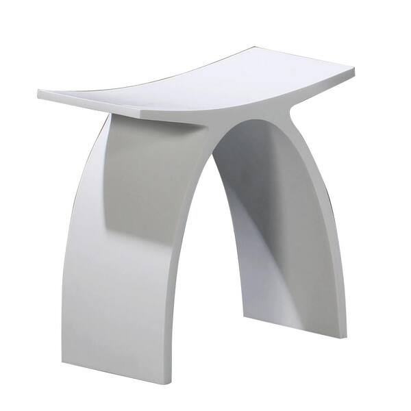 ALFI BRAND Arched Stone Resin Vanity Stool ABST77 The Home Depot