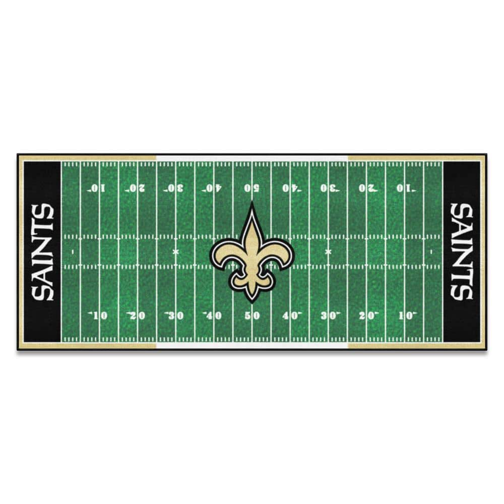 NFL - New Orleans Saints Football Field Runner 30x72