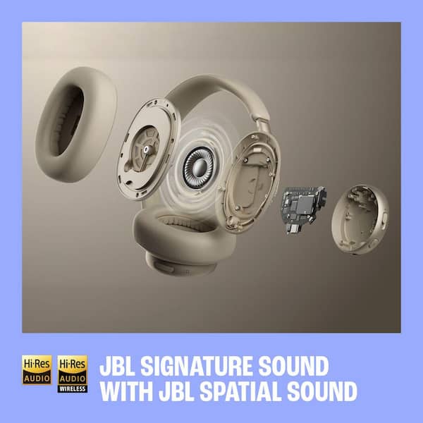 JBL Live 780NC Beige/Champange BT Over the Ear Headphones