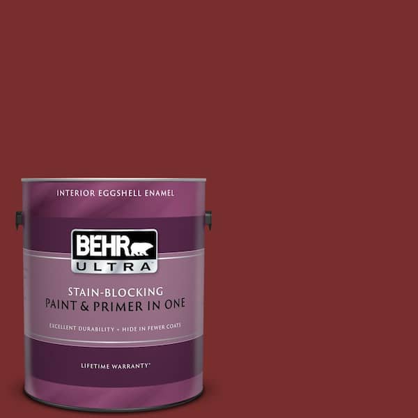 BEHR ULTRA 1 gal. #UL120-22 Red Pepper Eggshell Enamel Interior Paint and Primer in One