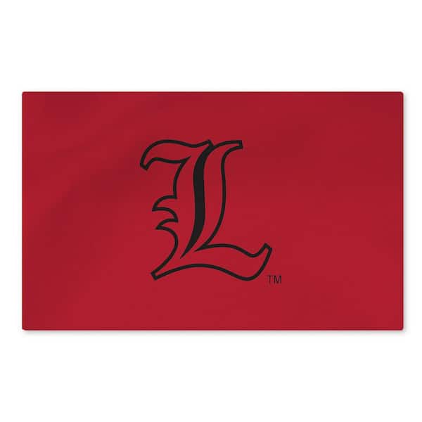 Louisville Cardinals NCAA Logo Washable Rug 20 in. x 32 in Area Rug