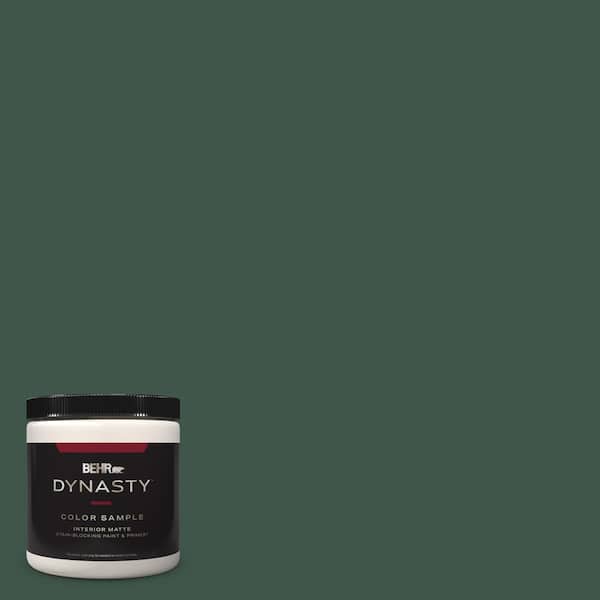 BEHR DYNASTY 8 oz. #PPU8-20 Dusty Olive One-Coat Hide Matte Stain-Blocking  Interior/Exterior Paint & Primer Sample DY60416 - The Home Depot