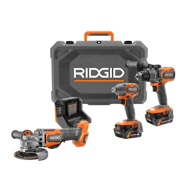 18V Brushless 2-Tool Combo Kit with 6.0 Ah & 4.0 Ah MAX Output Batteries, Charger, Hard Case, & 4-1/2 in. Angle Grinder
