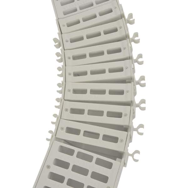 5 in. Pro Series Channel Drain 6° Bend Qwik-Turn Deep Profile Radius Coupling, Gray