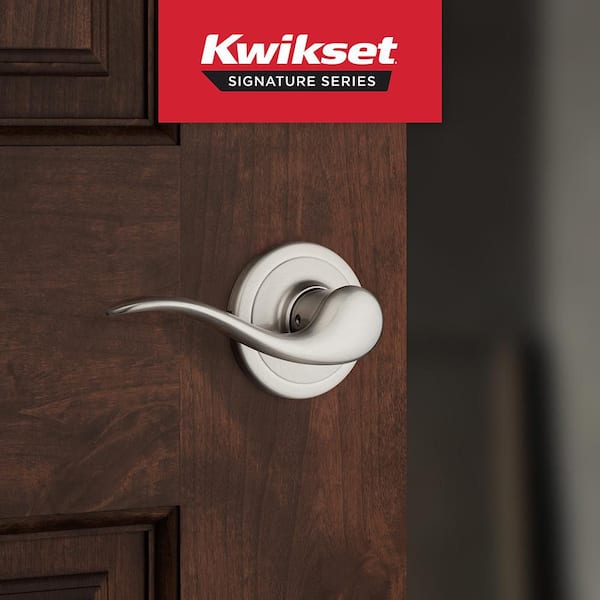 Kwikset Tustin Satin Nickel Hall/Closet Door Handle with Microban