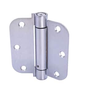 Adjustable Spring Hinge 3″ self-Closing Door Stainless Steel Hinge with Brushed Finished 3 Pack Sliver 