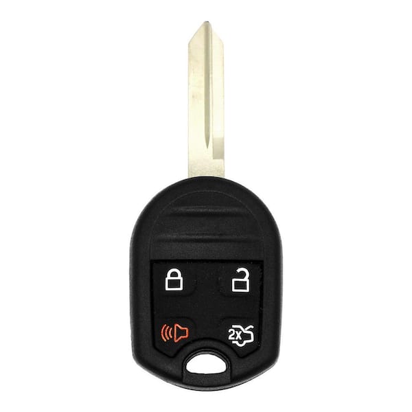 Remote Key Fob and Simple Key Programmer for Ford, Lincoln, Mazda, Mercury - 4 Button Remote, Keyless Entry, Easy Setup