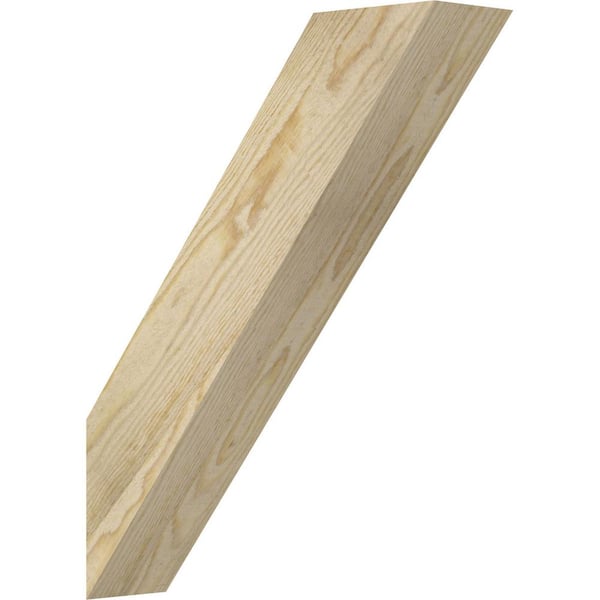 Ekena Millwork 4"W x 16"D x 20"H Traditional Rough Sawn Knee Brace, Douglas Fir