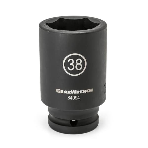 GEARWRENCH 3/4 in. Drive 6-Point Deep Impact Metric Socket 27 mm