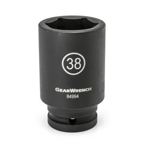 3/4 in. Drive 6-Point Deep Impact Metric Socket 33 mm