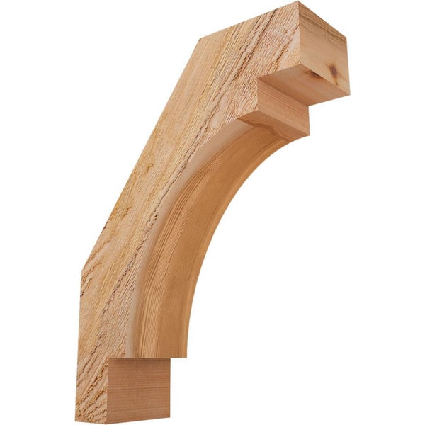4"W x 12"D x 16"H Merced Rough Sawn Knee Brace, Western Red Cedar