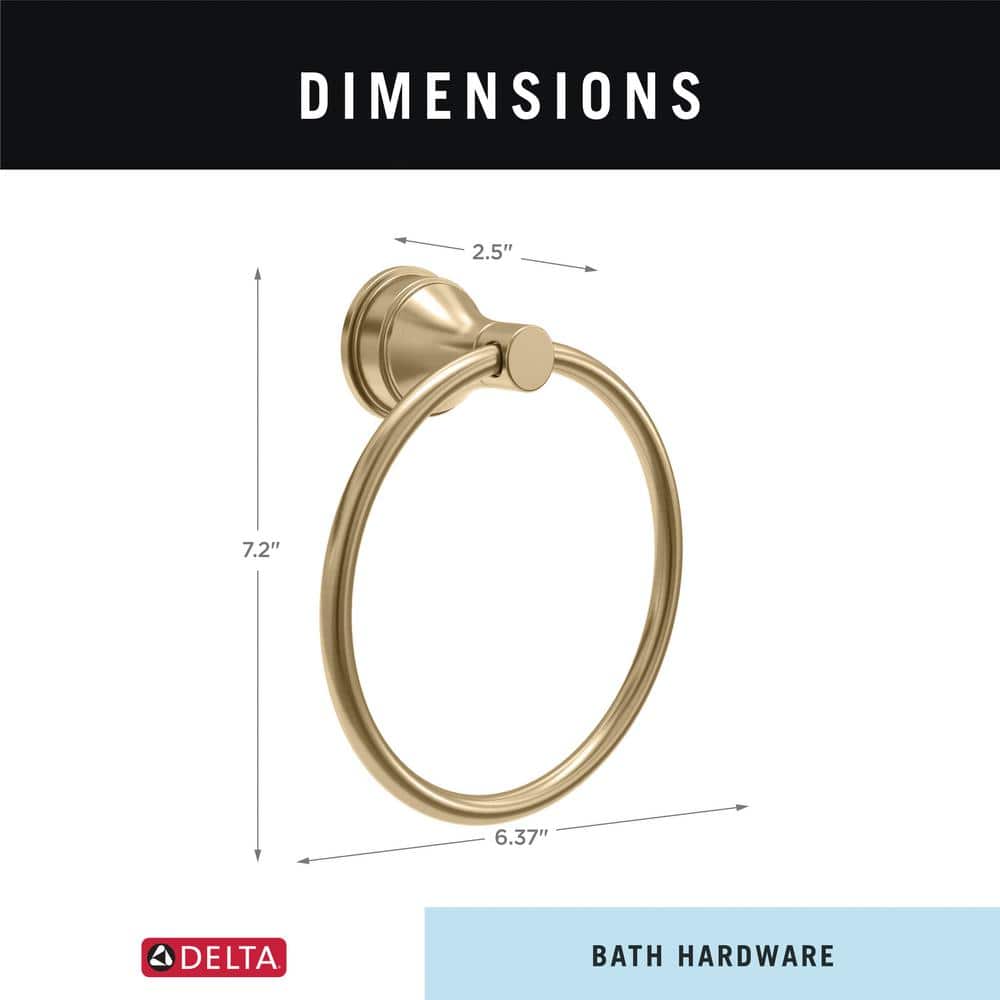 Champagne Bronze Wall Mounted Towel Ring