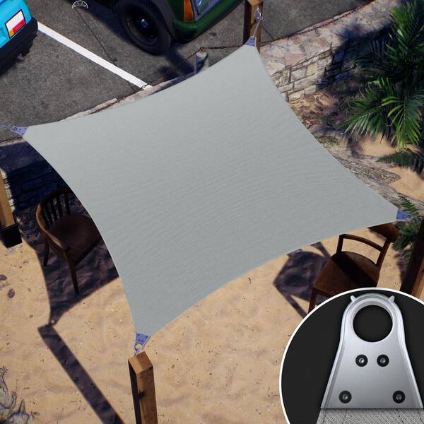 260 GSM Reinforced  Super Ring Square Sun Shade Sail