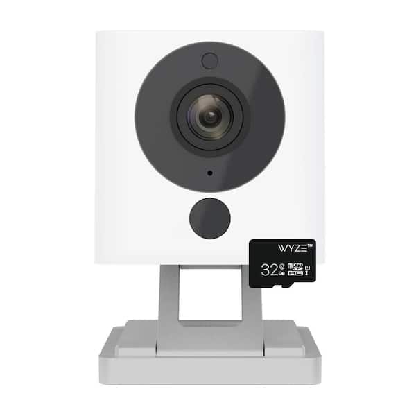 Wyze 1080p Indoor Wi-Fi Security Camera, 32GB Card, Alexa and Google Enabled Free 14-Day Cloud Storage Night Vision
