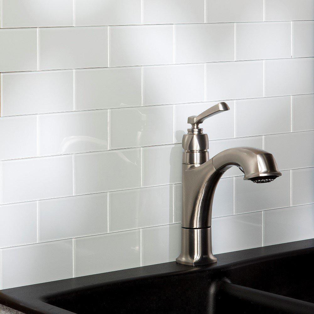 Stick Glass Backsplash Tile For Kitchen, Are Glass Subway Tiles Out Of Style