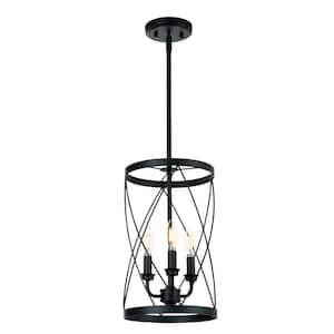 Alexander 3-Light Black Pendant Chandelier