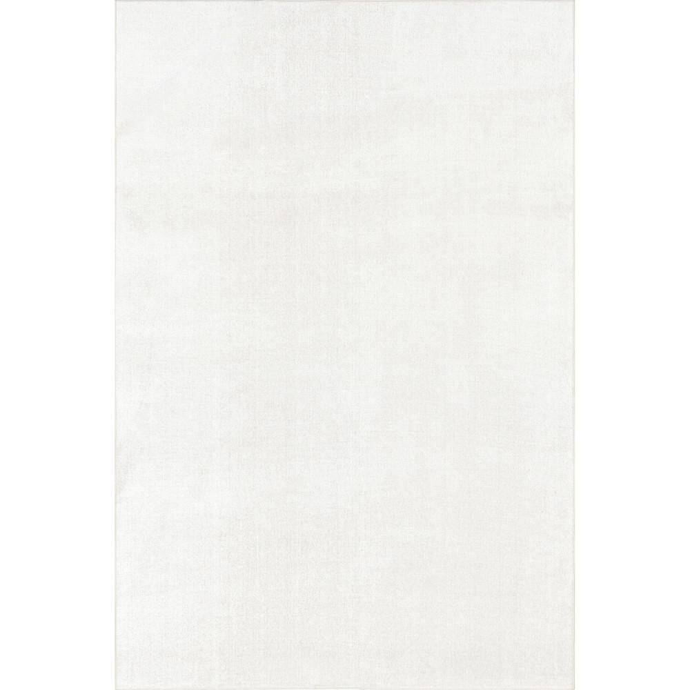 Argelia Solid Machine Washable Area Rug Grey 6 ft.  7 in.  ft. x 9 ft.  ft. Area Rug price history on PriceWatchPro