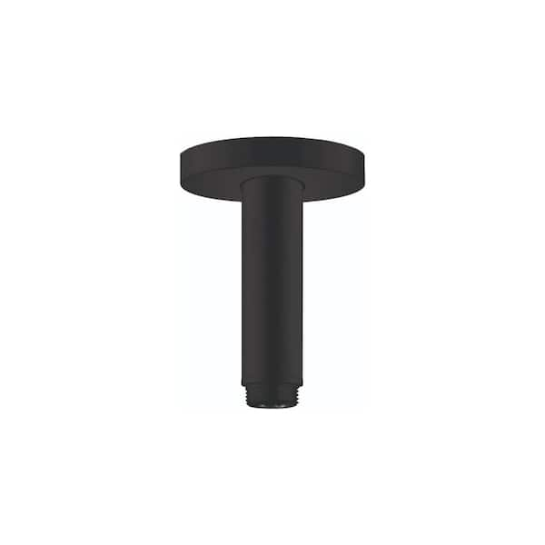 Extension Pipe for Ceiling Mount Shower Head in Matte Black