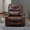 YOFE Oversized Brown Breathable Leather Electric Recliner Chair Elderly  Power Lift Chair with Massage and Heating, 400 lbs. CamyGY-GI311372601- Recliner01 - The Home Depot