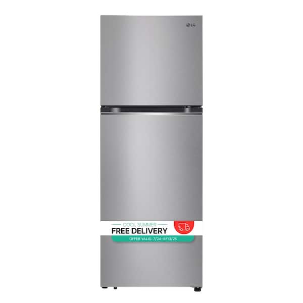 24 in. 11 cu. ft. Top Mount Freezer Refrigerator in Stainless Steel Look