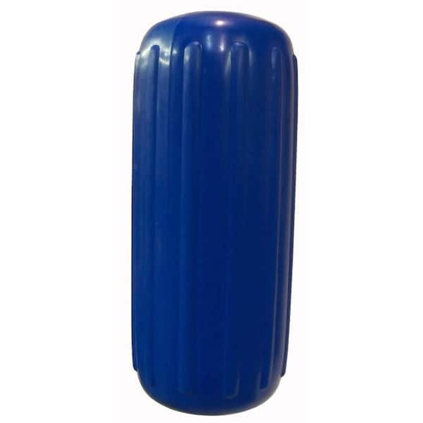 Dock Edge 8 in. x 20 in. Ribbed Boat Fender, Royal Blue
