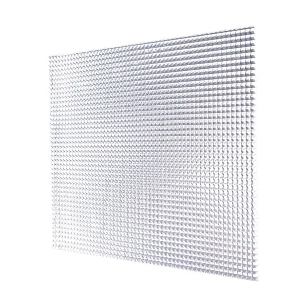 24 in. x 24 in. x 0.156 in. Clear Premium Prismatic Acrylic Lighting Panel (5-Pack)