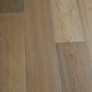 Castle Island French Oak 1/2 in. T x 7.5 in. W Click Lock Wirebrushed Engineered Hardwood Flooring (1289.2 sq.ft/pallet)