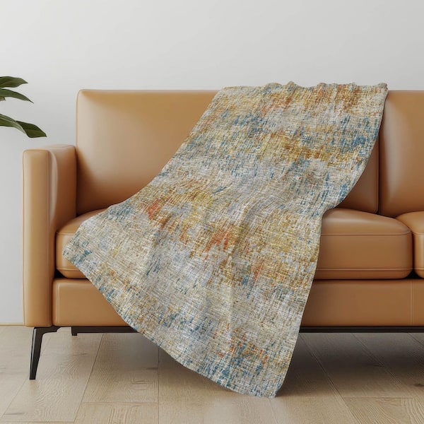 Premium Machine Washable ASB66 Gilded 50 in. x 70 in. Sherpa Throw Blanket