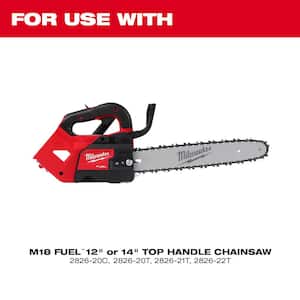 M18 Top Handle Chainsaw Case with 14 in. Top Handle Chainsaw Chain