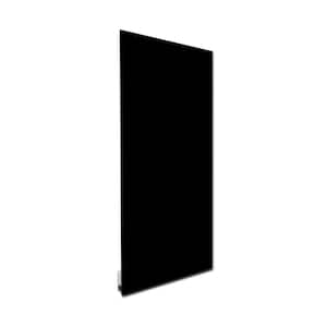Glass Heater 16 in. x 48 in. 500-Watt Black Radiant Wall Hanging Heat Panel