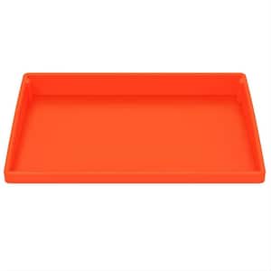 22 in. Silicone Griddle Mat Cover for Blackstone, Encompassing Coverage Food Grade Grill Buddy Mat for Patio, Orange