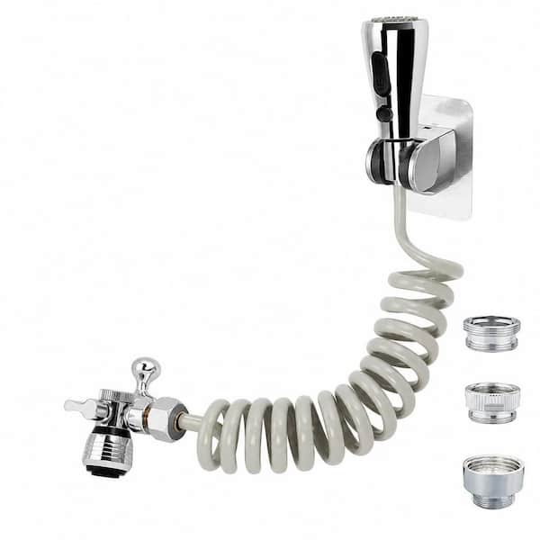 Kitchen Sink Sprayer Hose Attachment with 79 in. H x 2 in. W x 2 in. D Recoil Hose, Aerator and Diverter