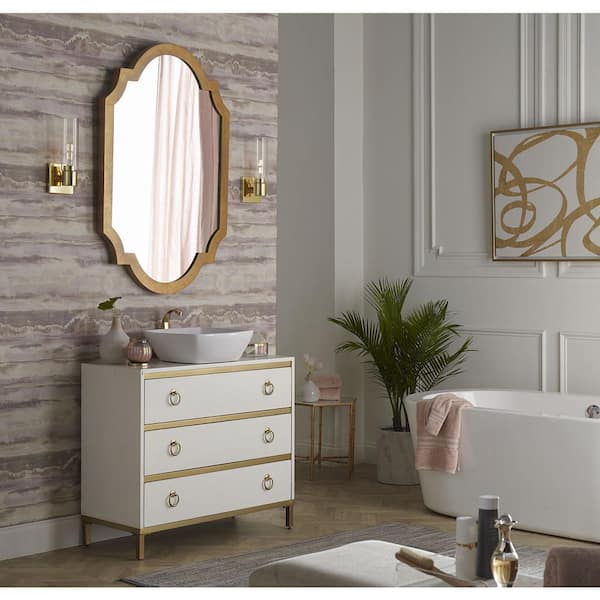 Clarion 1-Light Satin Brass Clear Glass Modern Wall Light