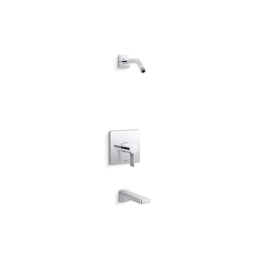Parallel 1-Handle Tub and Shower Trim in Polished Chrome Valve Not Included price history on PriceWatchPro