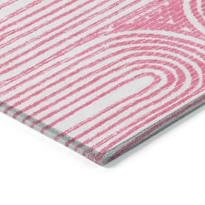 Chantille ACN540 Blush 2 ft. 6 in. x 3 ft. 10 in. Machine Washable Indoor/Outdoor Geometric Area Rug