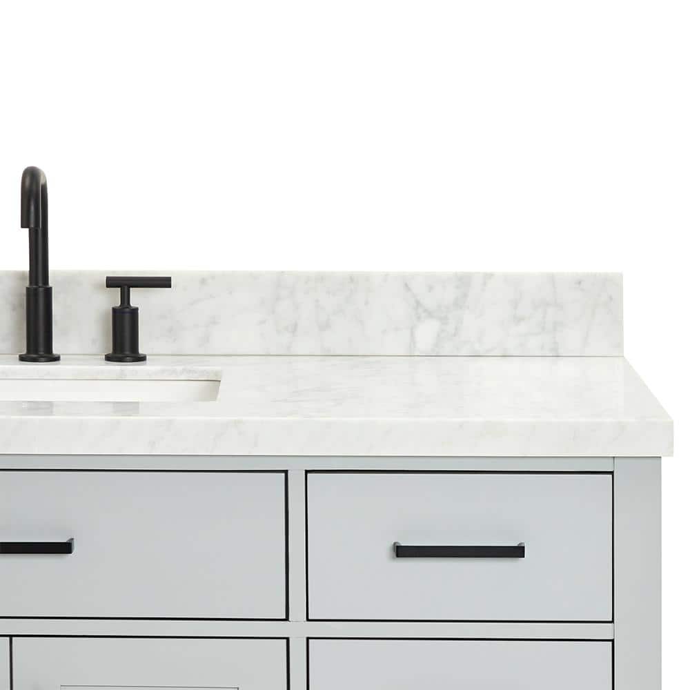 Hepburn 55" Gray Freestanding Single Basin Vanity Set