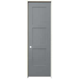 24 in. x 80 in. Birkdale Stone Stain Right-Hand Smooth Solid Core Molded Composite Single Prehung Interior Door
