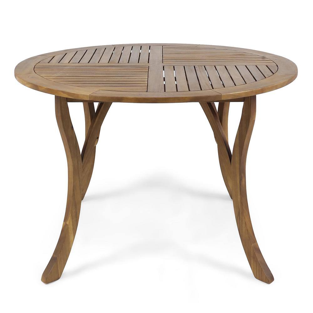47.25 in. Teak Round Acacia Wood Outdoor Dining Table price history on PriceWatchPro