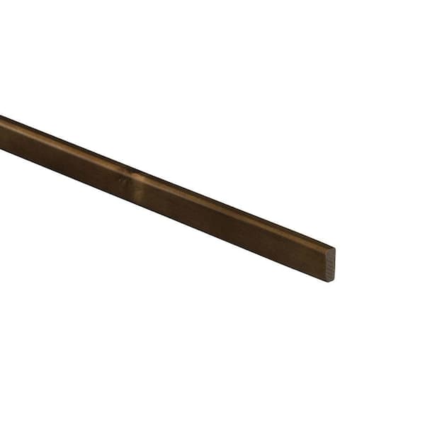 Home Decorators Collection 96 in. W x 0.25 in. D x 0.75 in. H Solid Wood Kitchen Cabinet Batten Molding in Manganite