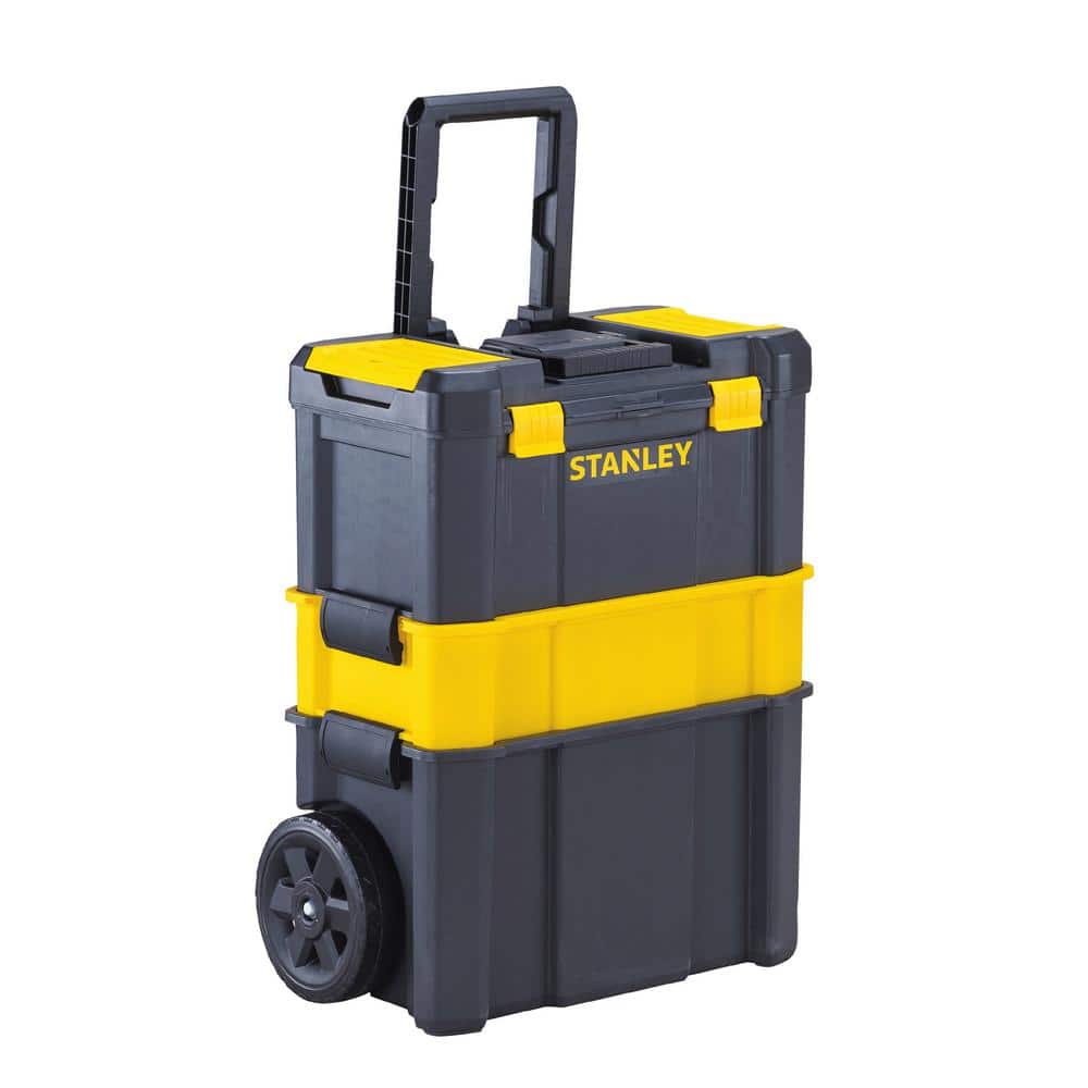 913568-1 Stanley Plastic, Rolling Tool Box Set, 21 5/8 Overall Width, 13  3/4 Overall Depth