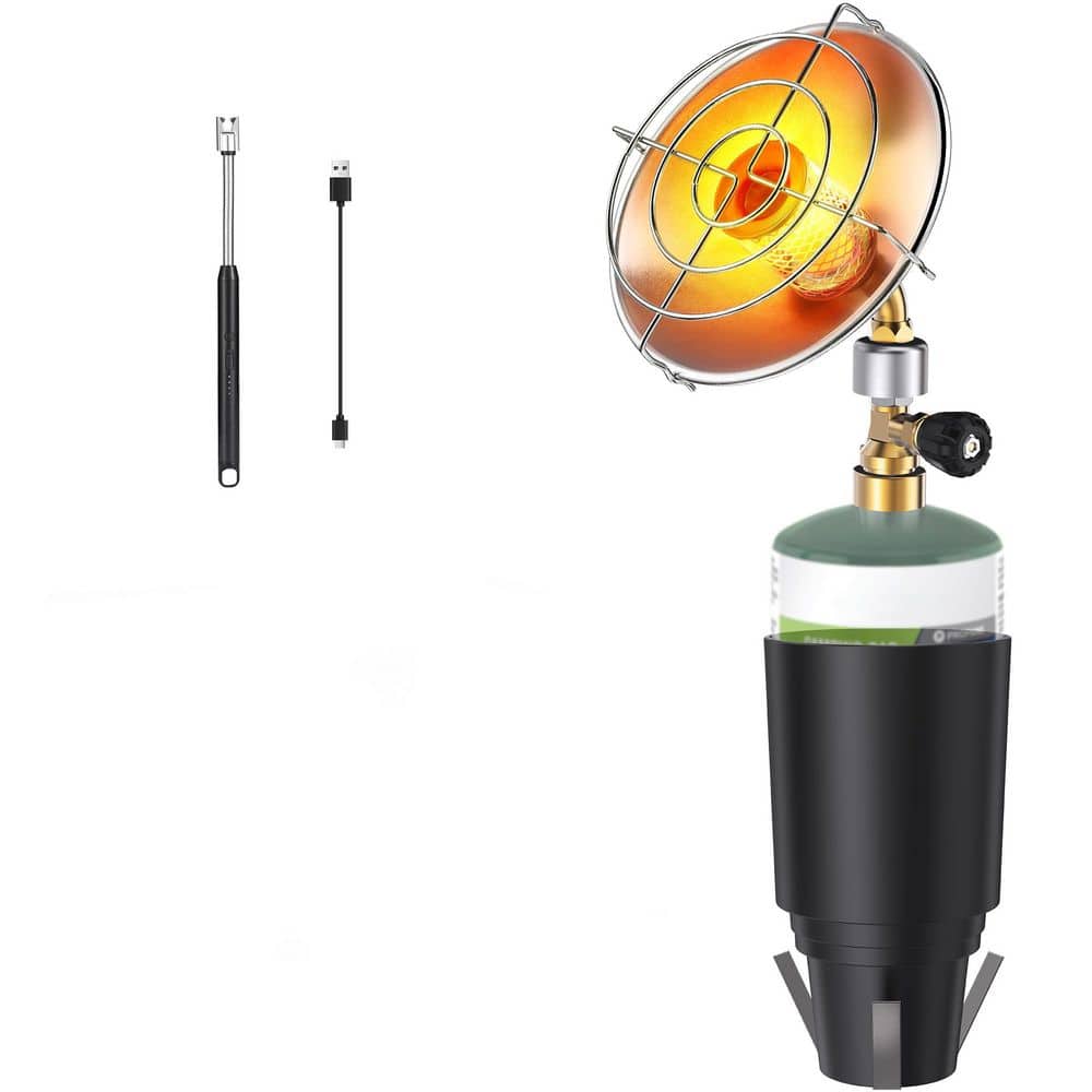 9,200BTU Portable Propane Outdoor Heater Adjustable Windproof Igniter Steel Cup Holder for Golf Cart Camping price history on PriceWatchPro