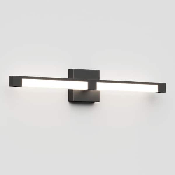 Artika Tivoli Matte Bar 27 Light Bathroom Integrated Vanity 1-Light Home The Modern - for Black LED in. VAN-TROC-HD2BL Depot